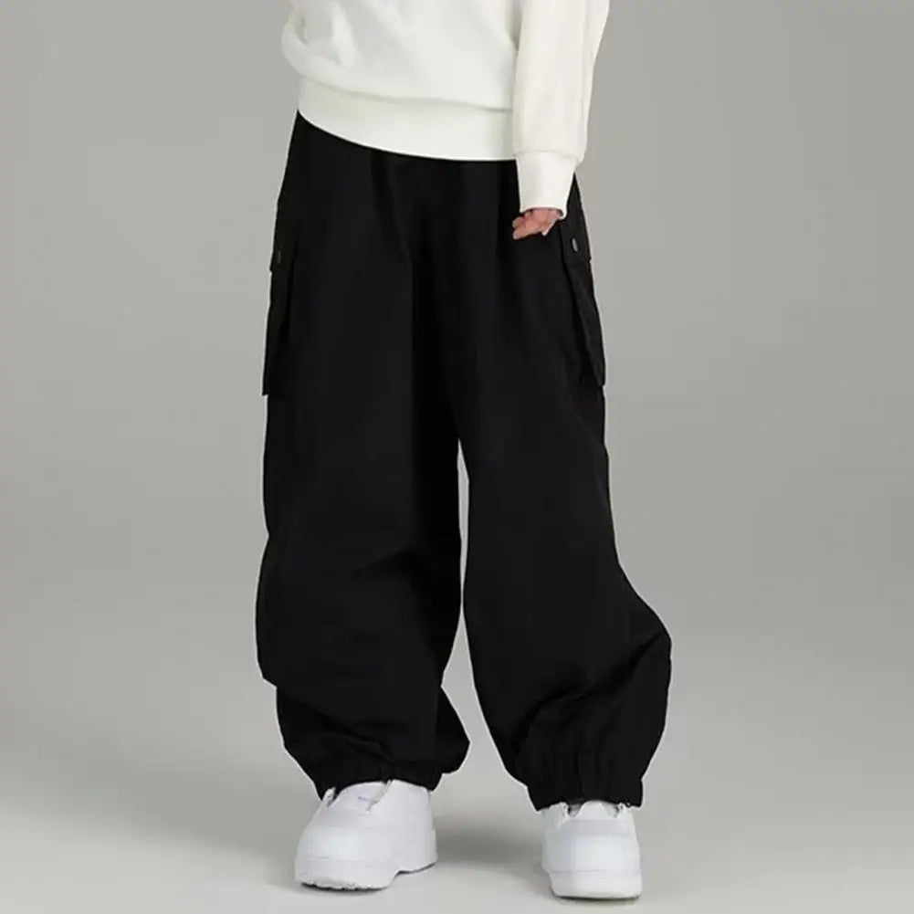 🔥 Pantalon Baggy Homme Rétro West City 🇺🇸 – Oversize Cargo Multi-Poches & Taille Élastique 👖