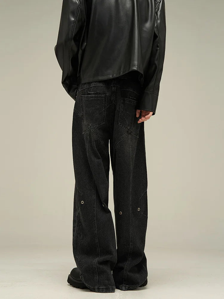 🔥 Jean Baggy Homme Style Américain 🇺🇸 – Coupe Large Vintage 👖 Délavé Streetwear Cool 💥