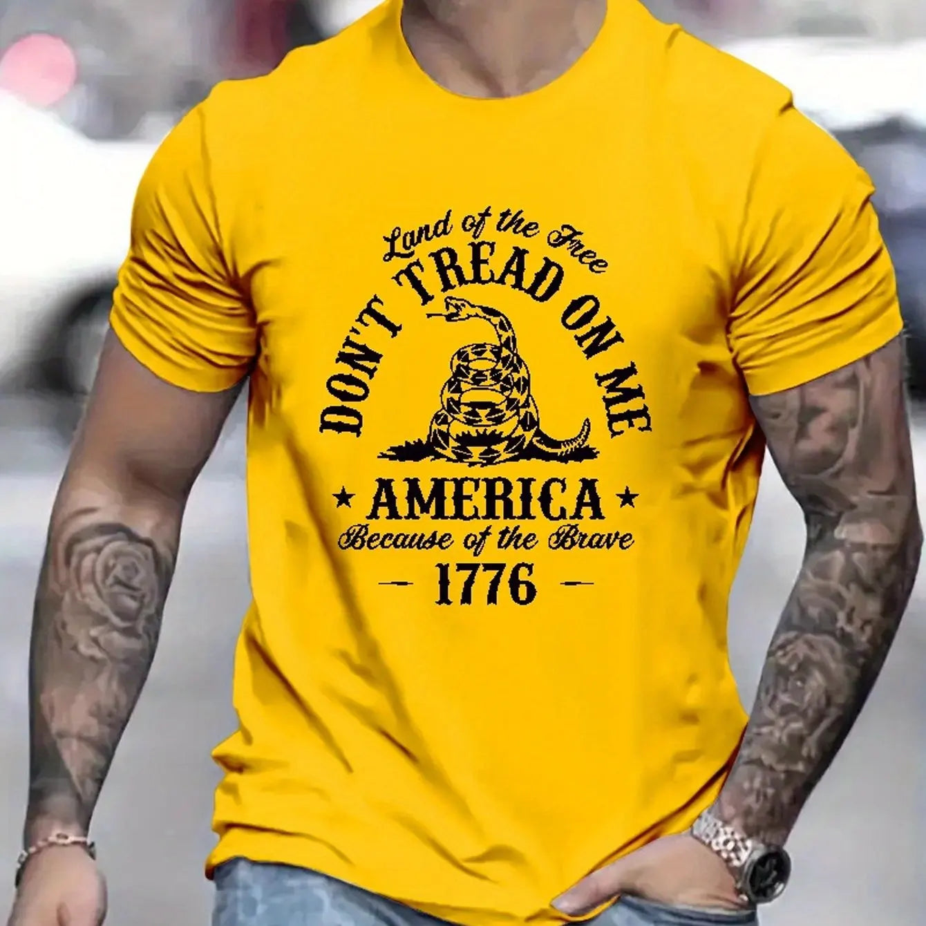 🐍 T-shirt Summer Vibes “Don’t Tread on Me” – Style Audacieux & Esprit Libre 🌞