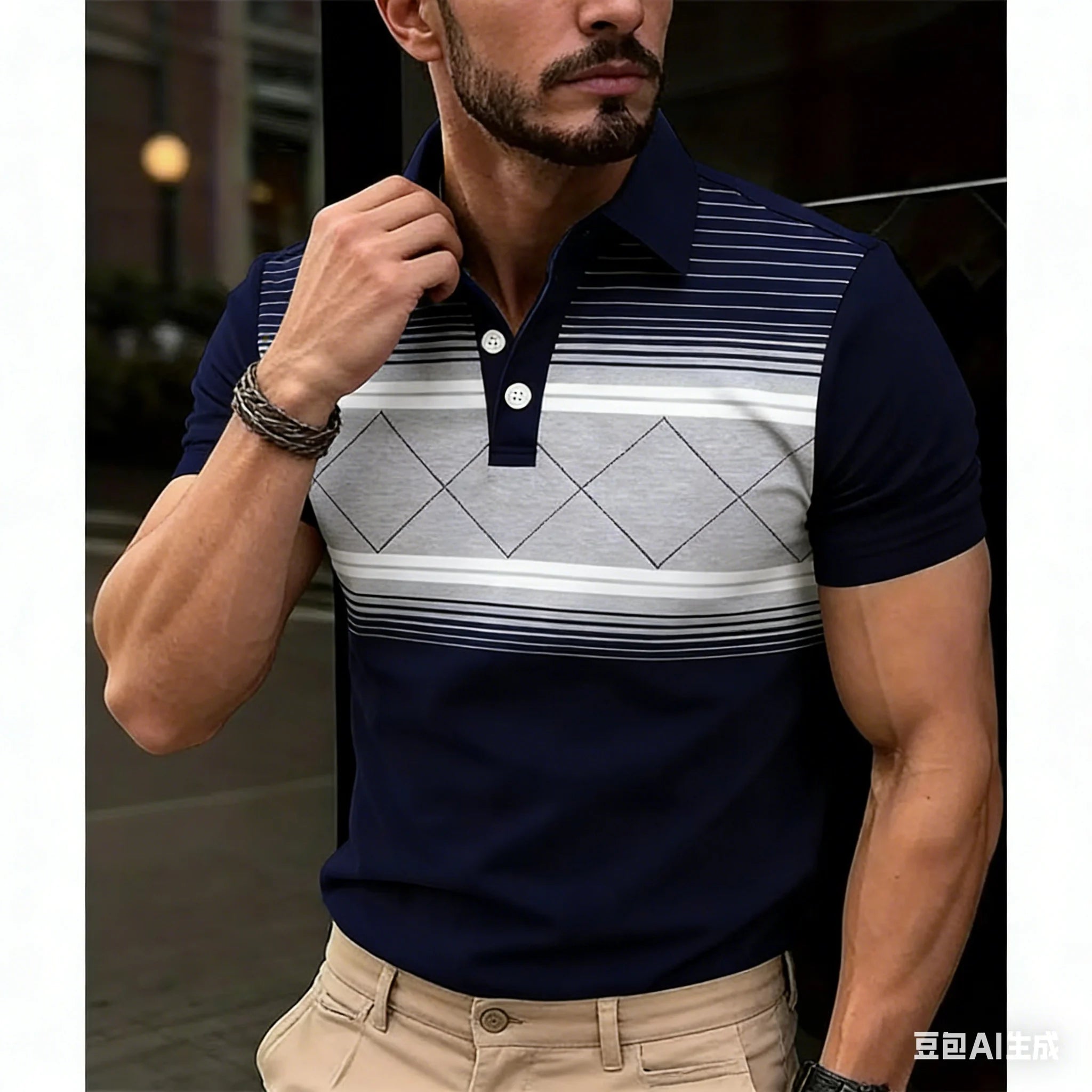 T-shirt d’été 100 % polyester – Style décontracté et léger 😎🌴