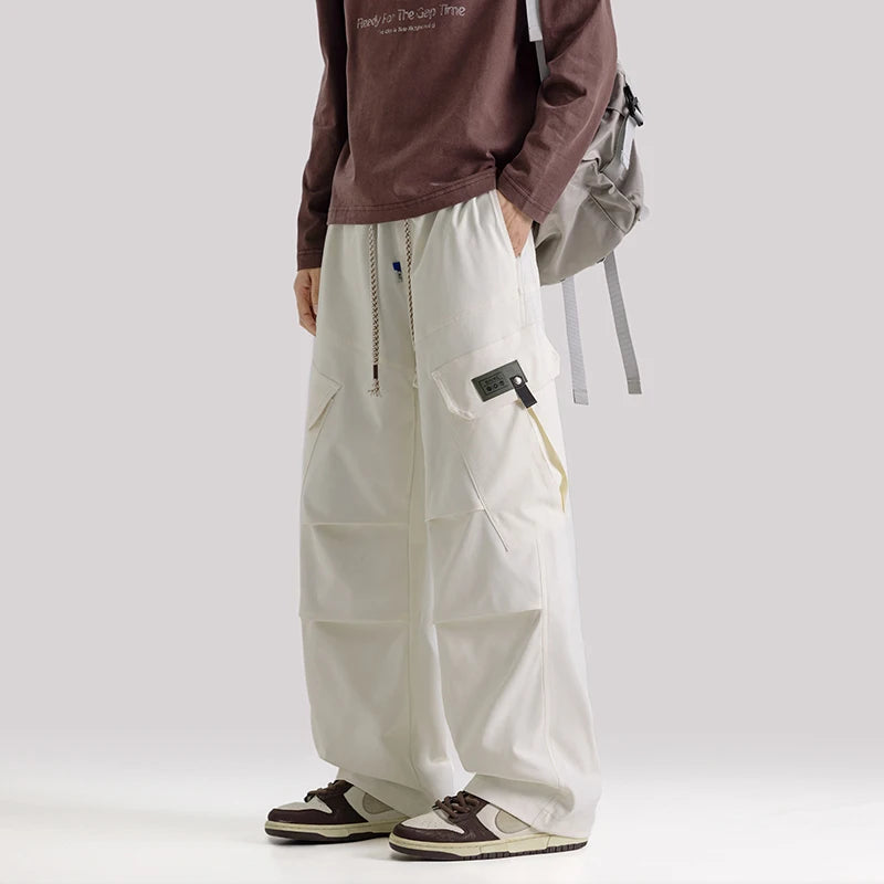 🔥 Pantalon Baggy Homme Casual – Loose Fit Workwear 🇺🇸 Multi-Poches & Style Américain 👖